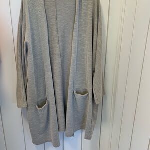 DONNI Ribbed Sweater Coat Cardigan